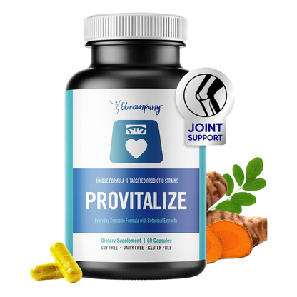 BB Company Provitalize Probiotic Supplement for Menopause Weight, Gut Health & Joint Support – 60 Capsules