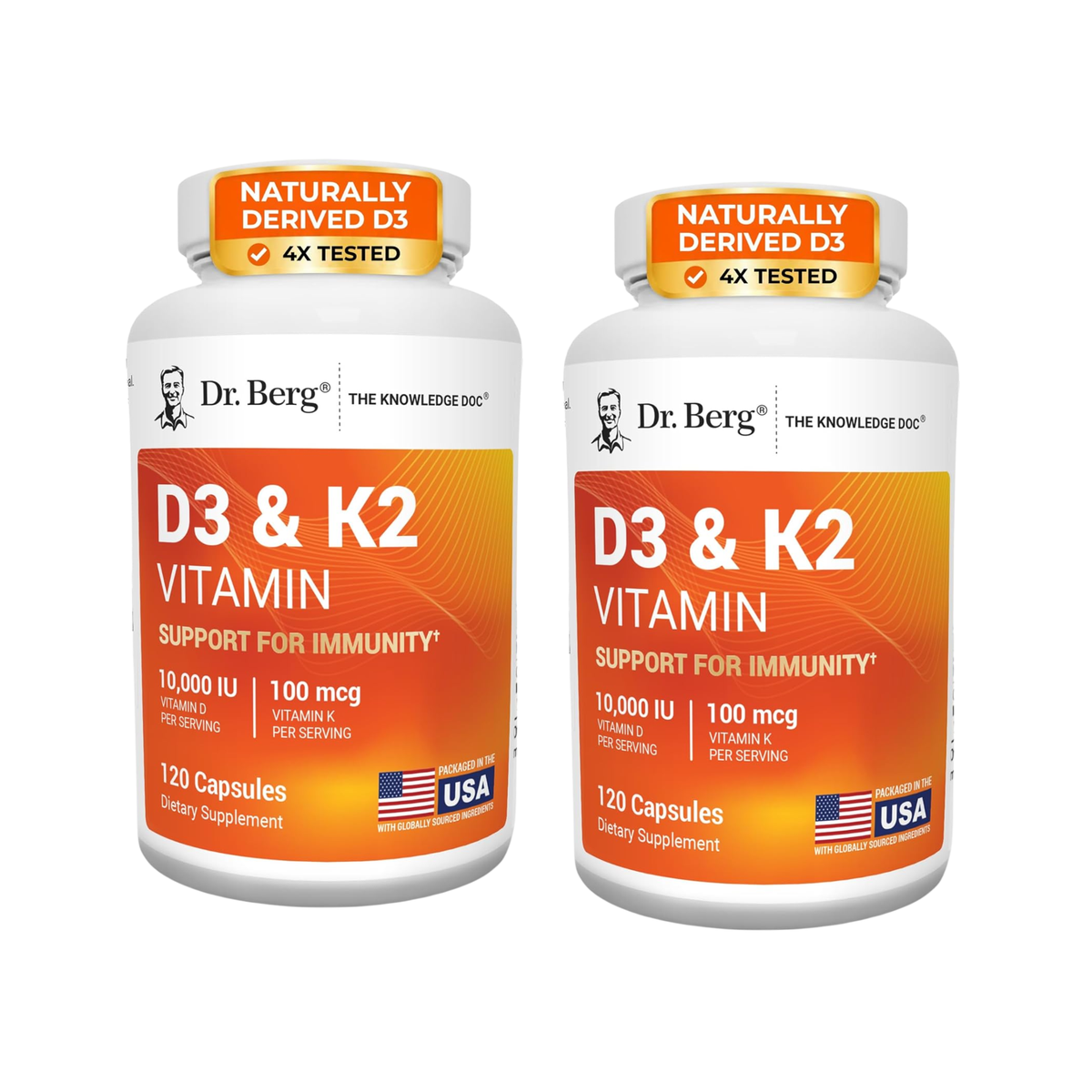 Dr. Berg Maximum Strength 7-in-1 Vitamin D3 K2