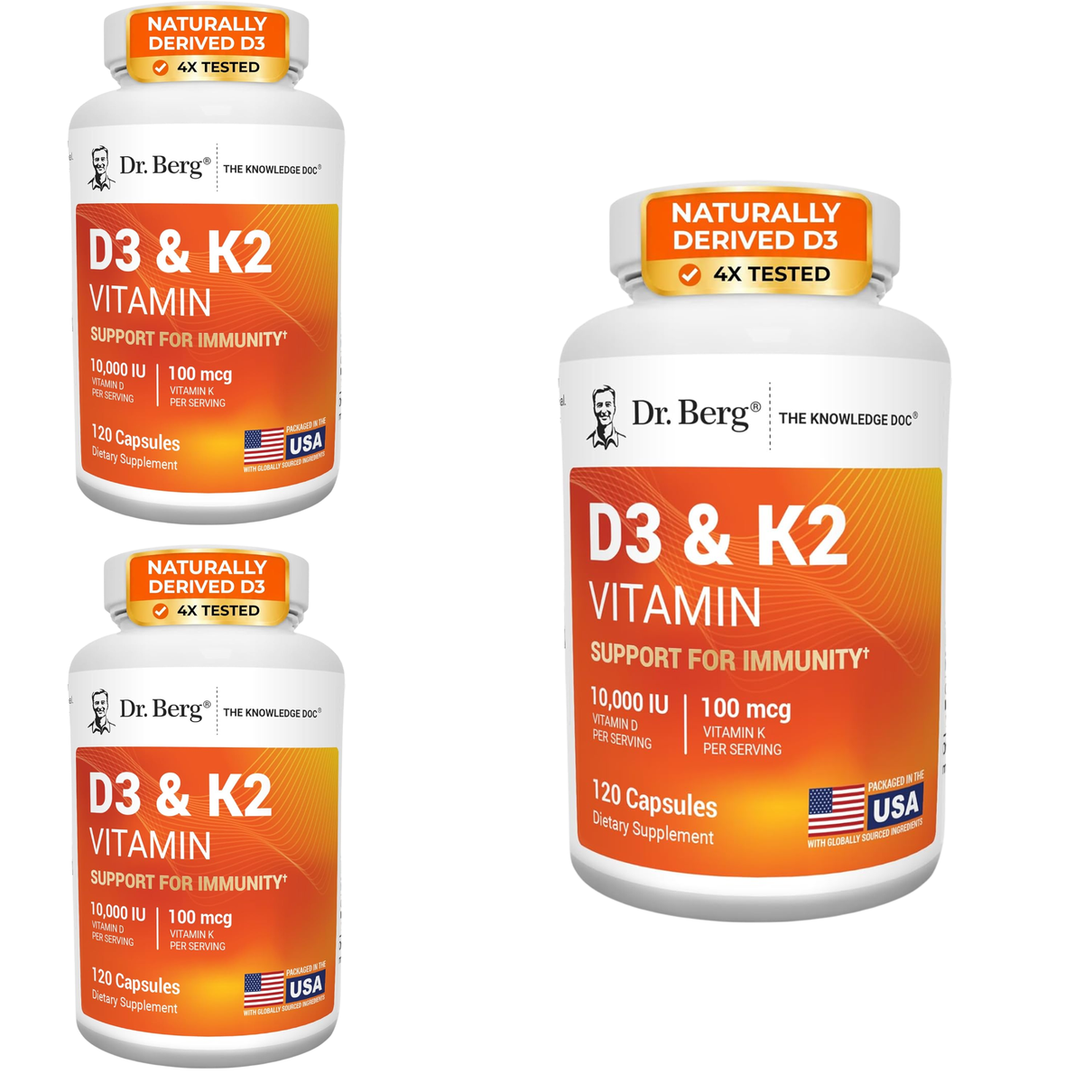 Dr. Berg Maximum Strength 7-in-1 Vitamin D3 K2