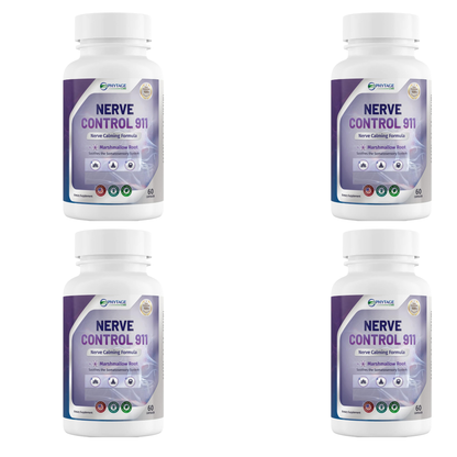 PhytAge Labs Nerve Control 911 – Nerve Calming Formula with Marshmallow Root | 60 Capsules