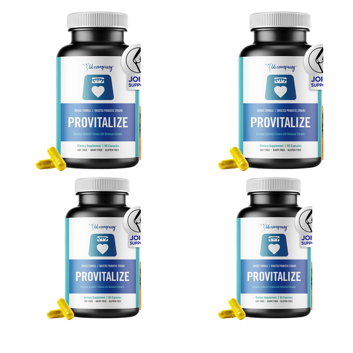 BB Company Provitalize Probiotic Supplement for Menopause Weight, Gut Health & Joint Support – 60 Capsules