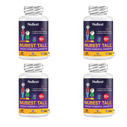 NuBest Tall 10+ Teens Powerful Growth Formula - 60 Capsules | Bone Strength and Overall Health Support