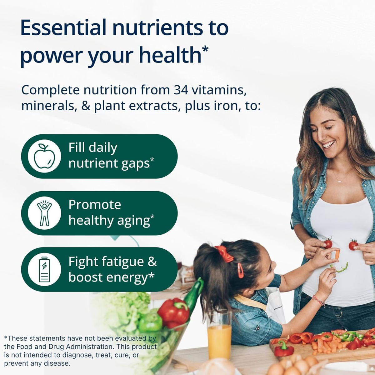 Metagenics PhytoMulti Daily Wellbeing Multivitamin with Iron – 60 Tablets | Plant-Based Cellular Health Support