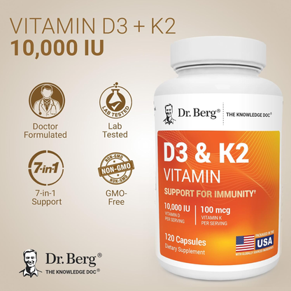 Dr. Berg Maximum Strength 7-in-1 Vitamin D3 K2
