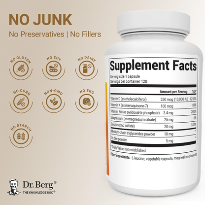 Dr. Berg Maximum Strength 7-in-1 Vitamin D3 K2