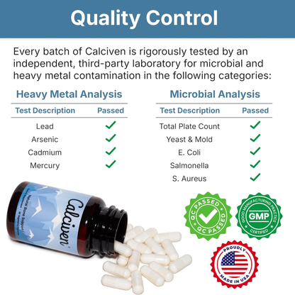 Calciven Natural Bone Support Supplement, Vegetarian, Gluten-Free