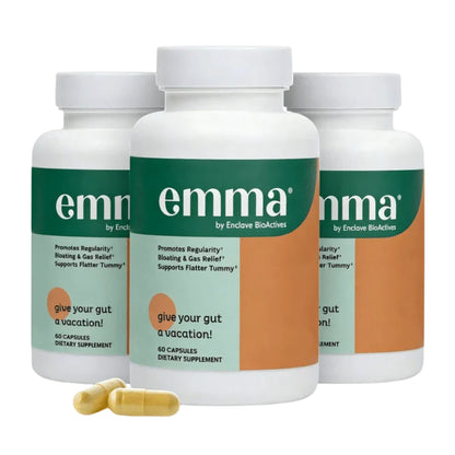 Emma Gut Health Supplement 60 Capsules | Bloating & Digestive Support