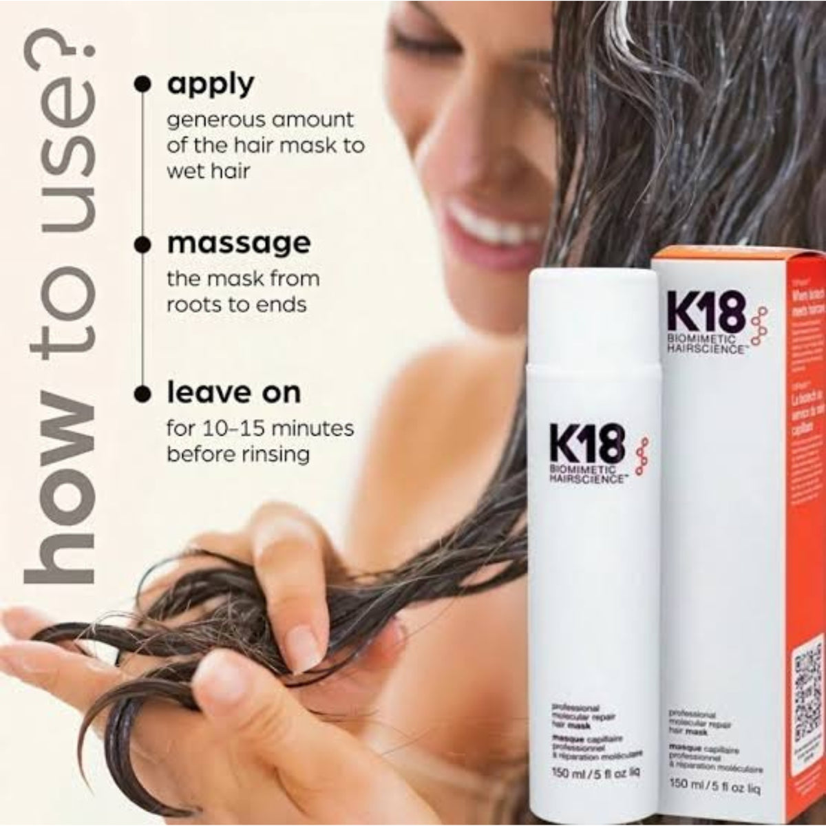 K18 Biomimetic Hairscience Professional Molecular Repair Hair Mask 150ml 5 fl oz