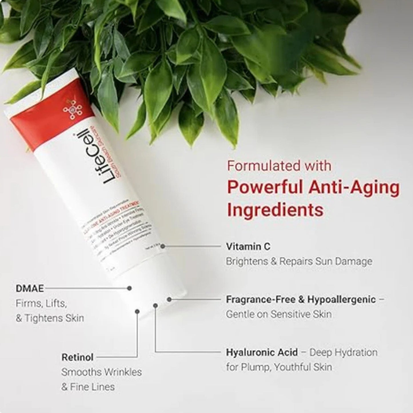 LifeCell All In One Anti-Aging Cream Wrinkle Repair & Firming 2.54 oz