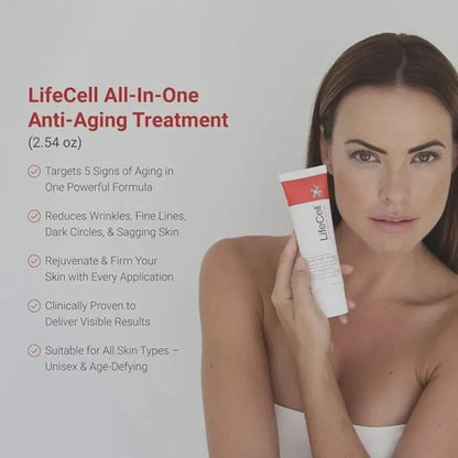 LifeCell All In One Anti-Aging Cream Wrinkle Repair & Firming 2.54 oz