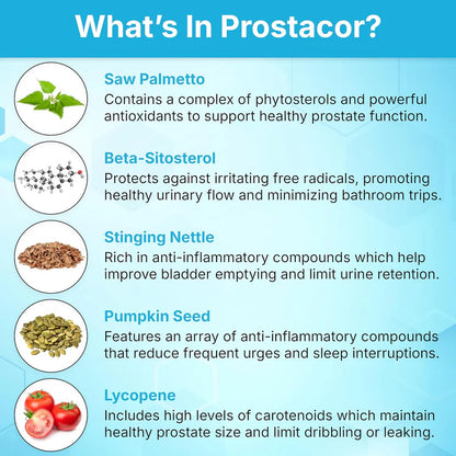 Natural Prostate Support Supplement Non-GMO Vegan Gluten Free