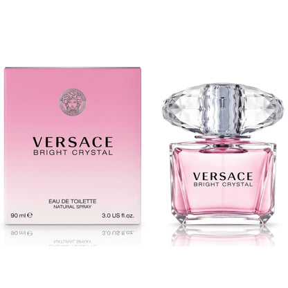 Versace Bright Crystal Eau de Toilette 90ml Fresh Floral Luxury Fragrance for Women
