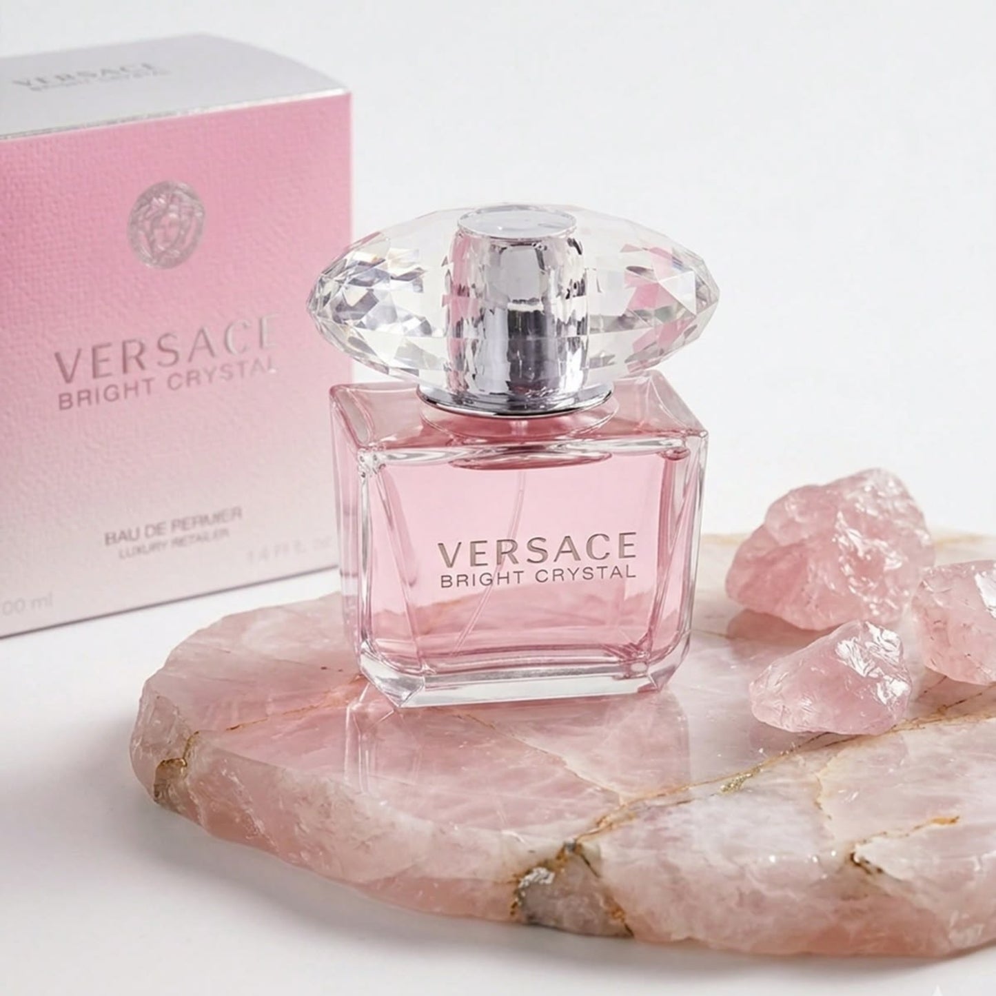 Versace Bright Crystal Eau de Toilette 90ml Fresh Floral Luxury Fragrance for Women