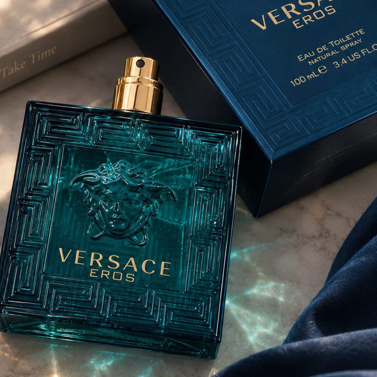 Versace Eros Eau de Parfum for Men 100ml – Long Lasting Luxury Fragrance | Natural Spray