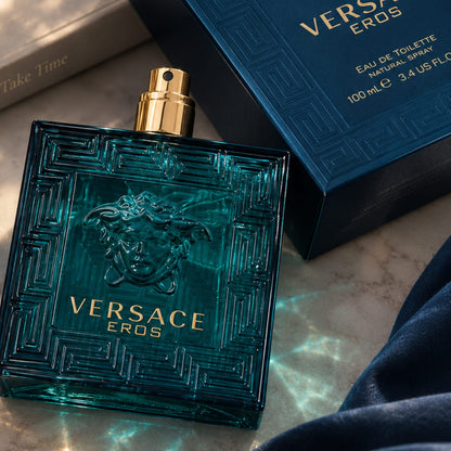 Versace Eros Eau de Parfum for Men 100ml – Long Lasting Luxury Fragrance | Natural Spray