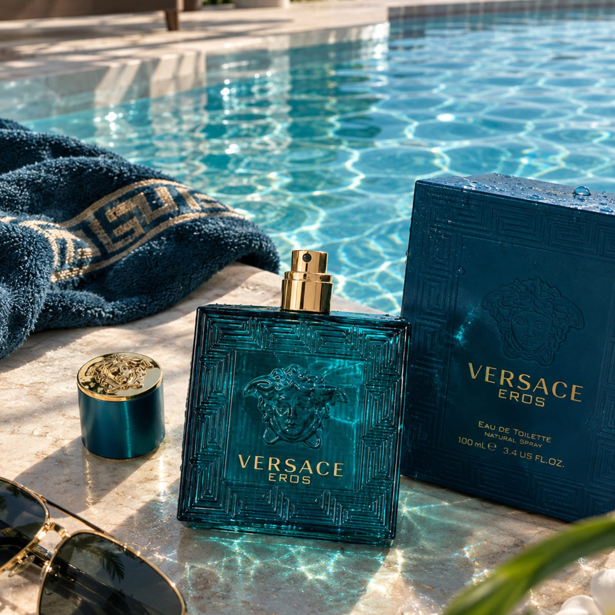 Versace Eros Eau de Parfum for Men 100ml – Long Lasting Luxury Fragrance | Natural Spray
