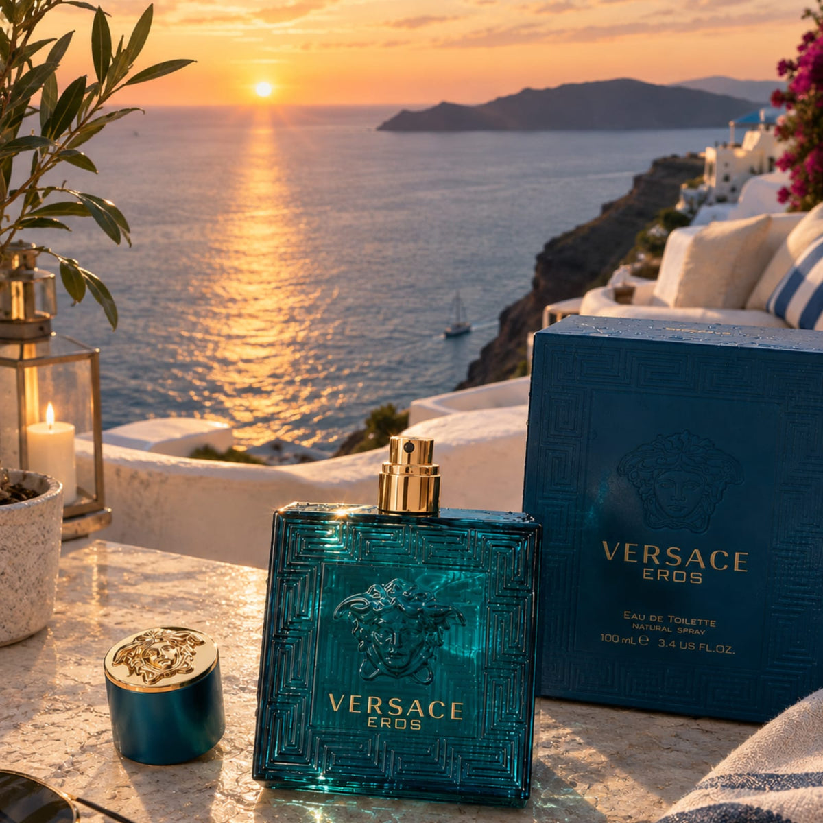 Versace Eros Eau de Parfum for Men 100ml – Long Lasting Luxury Fragrance | Natural Spray
