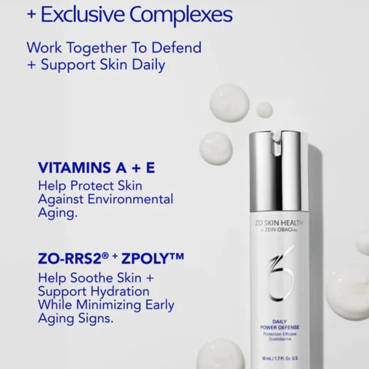 ZO Skin Health Daily Power Defense Clinically Proven Anti-Aging Serum 50ml 1.7 Fl Oz
